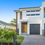 Modern house front door